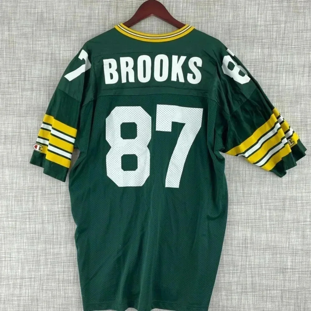 Green Bay Packers Jersey Brooks Champion Mens 52 Made in USA 3695